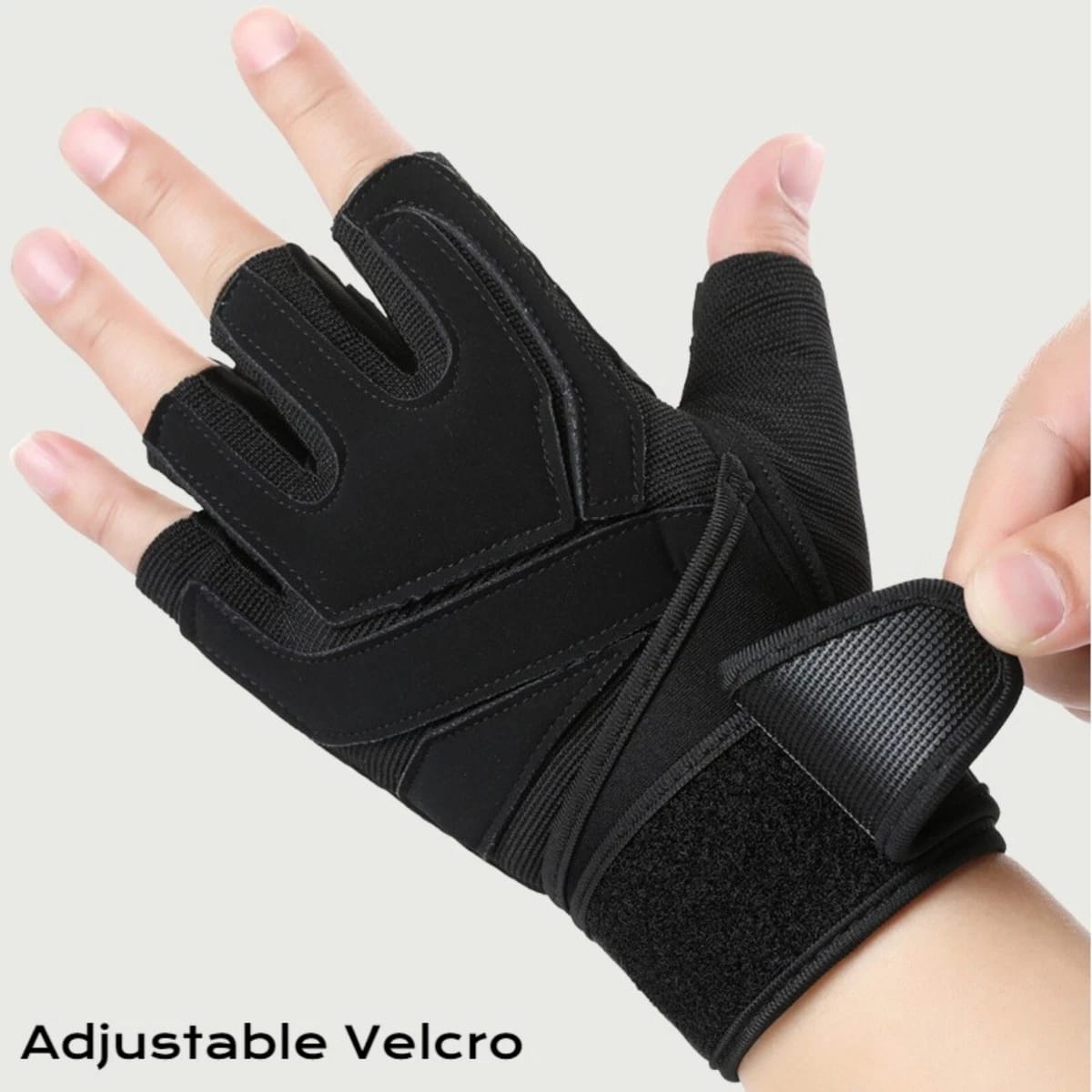 Anti-Slip Workout Gloves with Extended Wrist Support – Perfect for Fitness & Weight Training