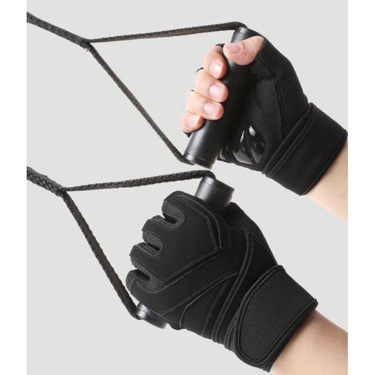 Anti-Slip Workout Gloves with Extended Wrist Support – Perfect for Fitness & Weight Training