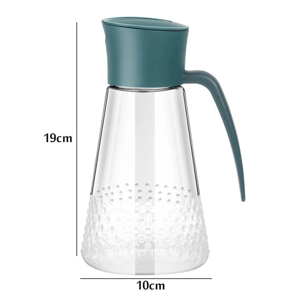 Automatic Oil & Vinegar Dispenser 630ml Lead Free Glass with PP Lid