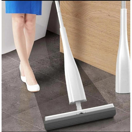 Automatic Self Wringing Roller Mop Hands Free Squeezing Mop, Navy Blue | Perfect For Cleaning Hard Floors, Tiles, Wooden Floor