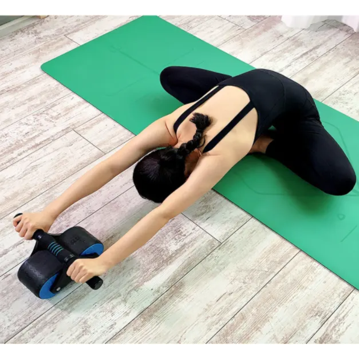 Belly Wheel Core Strength Exercise Roller for Abs and Fitness Training.