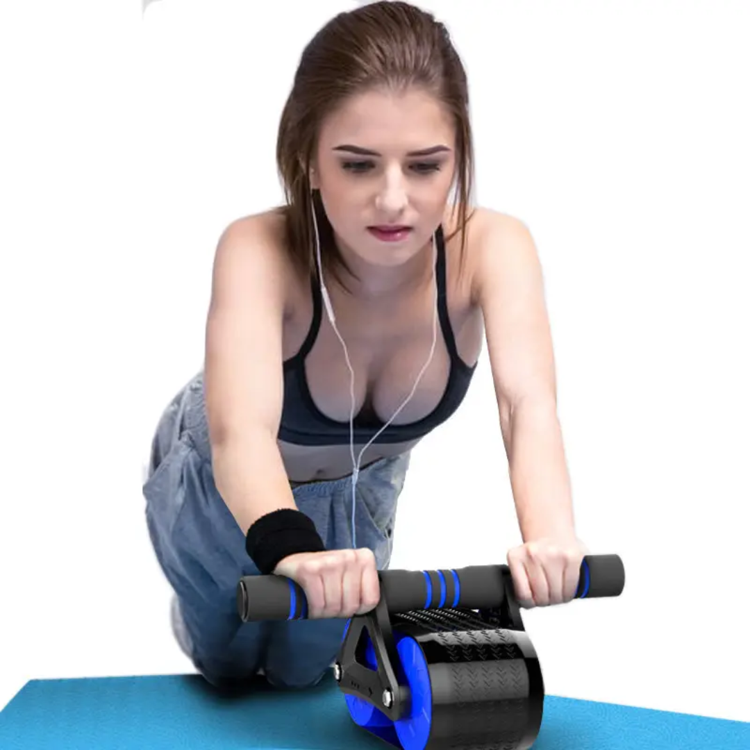 Belly Wheel Core Strength Exercise Roller for Abs and Fitness Training.