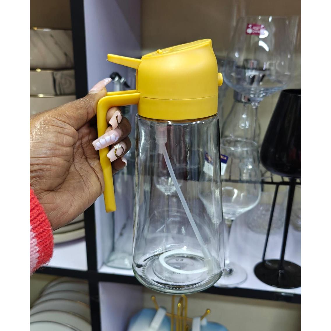 Big Size 2 in 1 Oil and Vinegar Glass Sprayer 600ml