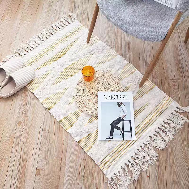 Bohemian Nordic Bedroom Rug – 60x120cm Area Rug with Tassels Rugs Rugs