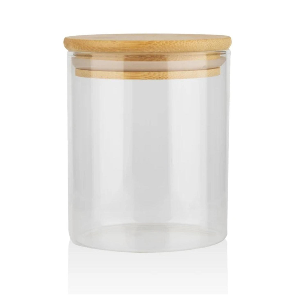 Borosilicate Glass Storage Jars with Airtight Bamboo Lid 3200ml and 2400ml