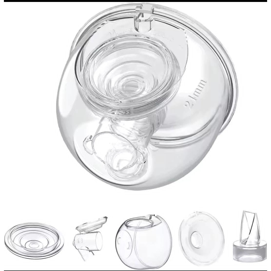 Breast Pump Collection Cup Accessories Set – Replacement Parts | Compatible & Comfortable Breast Pump Breast Pump Accessories