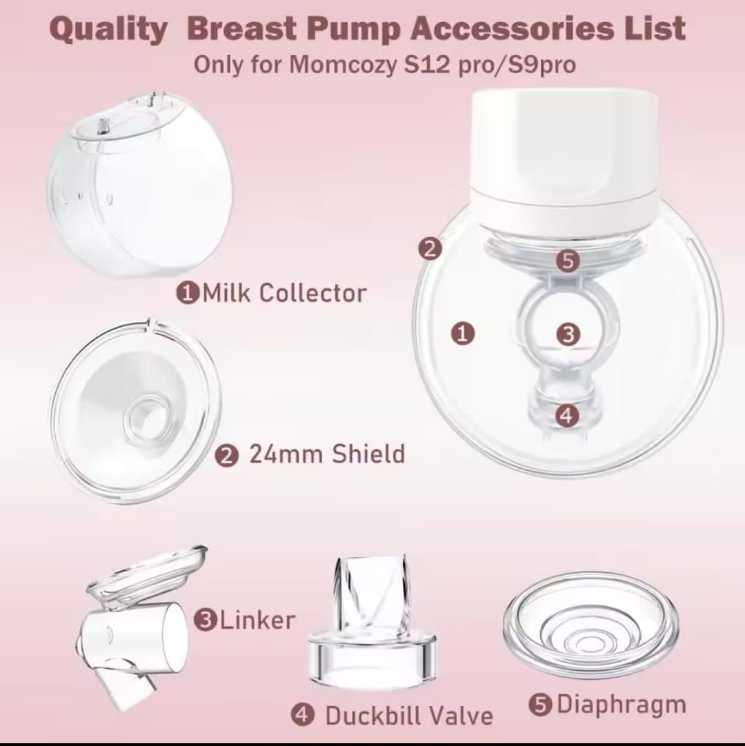 Breast Pump Collection Cup Accessories Set – Replacement Parts | Compatible & Comfortable
