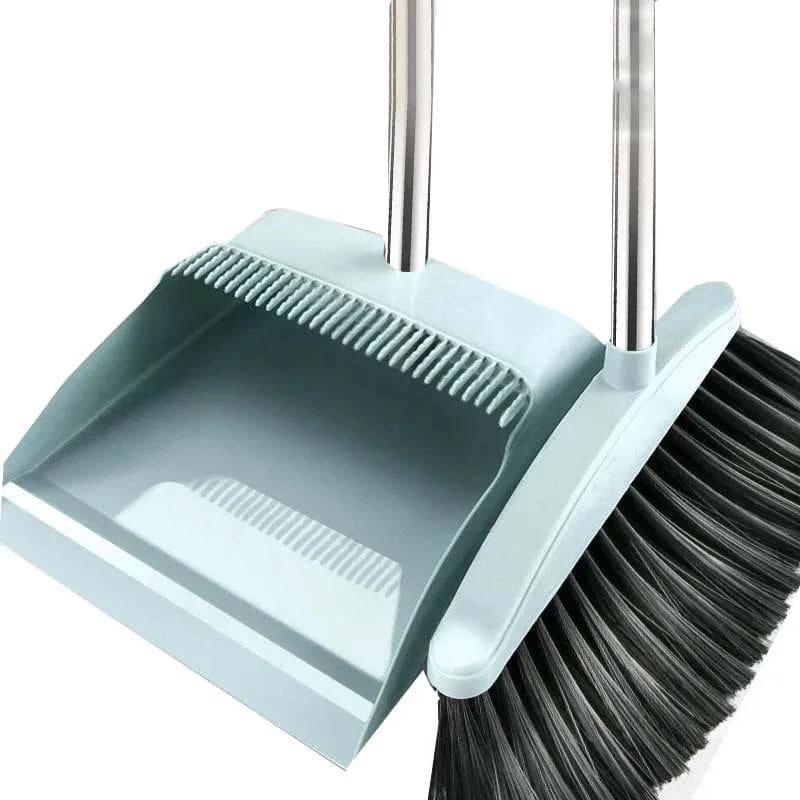 Broom and Scoop Folding Dustpan Set Effortless Cleaning solution Cleaning Supplies Dustpans