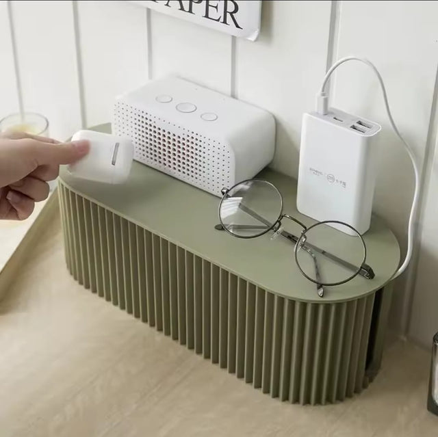 Cable Storage Box Compact Organizer for Power Strips, Chargers, and Cords