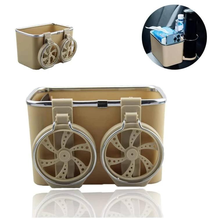 Car Armrest Organizer with Phone Slot, Bottle Holders, and Tissue Box 61cm x 41cm Car accessories Vehicle Organizers