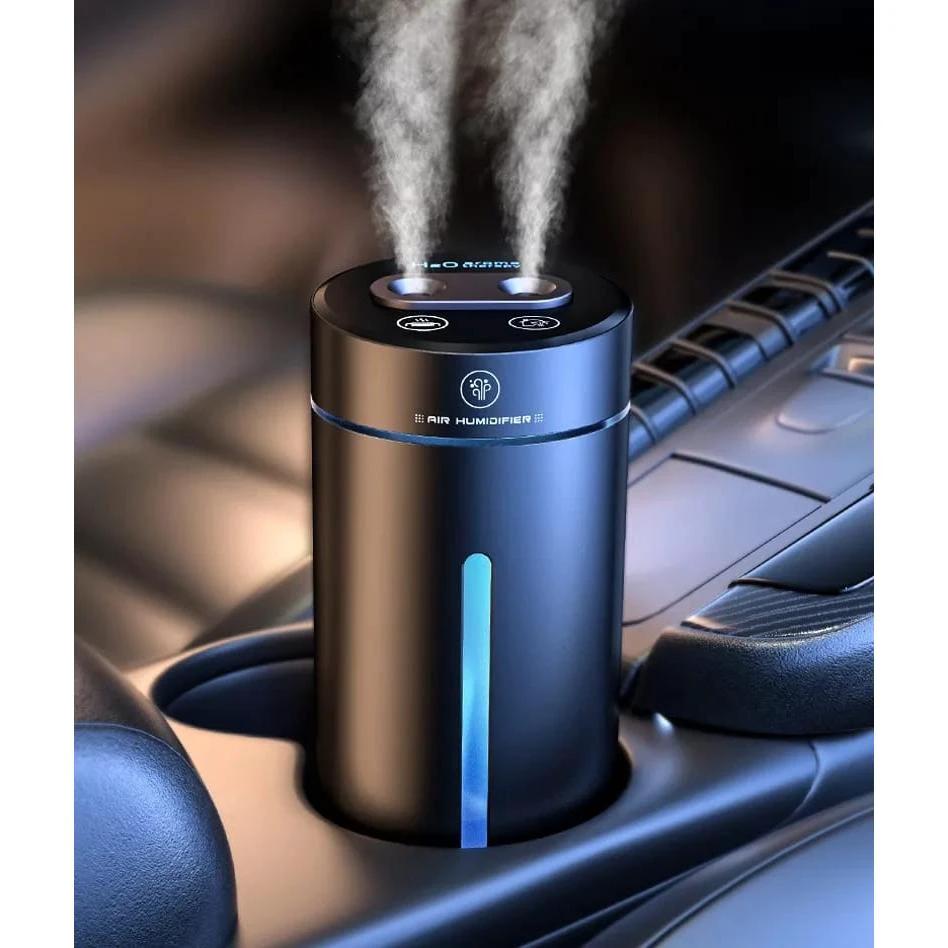 Car Humidifier Rechargeable Dual Spray Intelligent Aromatherapy Mist Sprayer 400ml Humidifier & Perfume Diffuser (Black, Red, Purple) Home Comfort Appliances Humidifiers