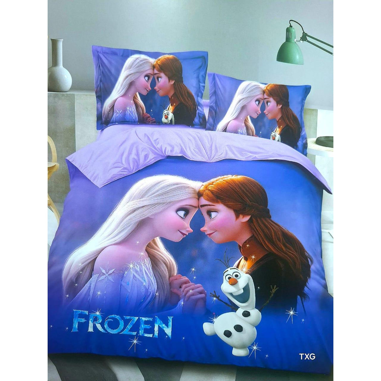 Cartoon Themed Duvet Set 4x6 ft (1 Duvet, 1 Bedsheet, 1 Pillowcase)