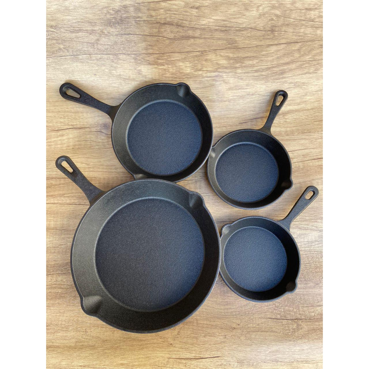 Cast Iron Frying Pan Cooking Skillet Egg and Steak Fry Pan 14cm–26cm