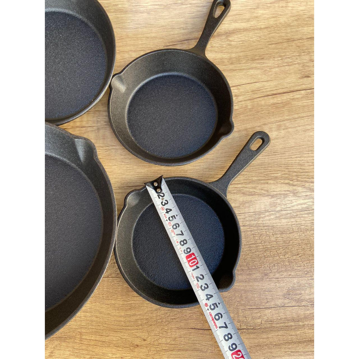 Cast Iron Frying Pan Cooking Skillet Egg and Steak Fry Pan 14cm–26cm