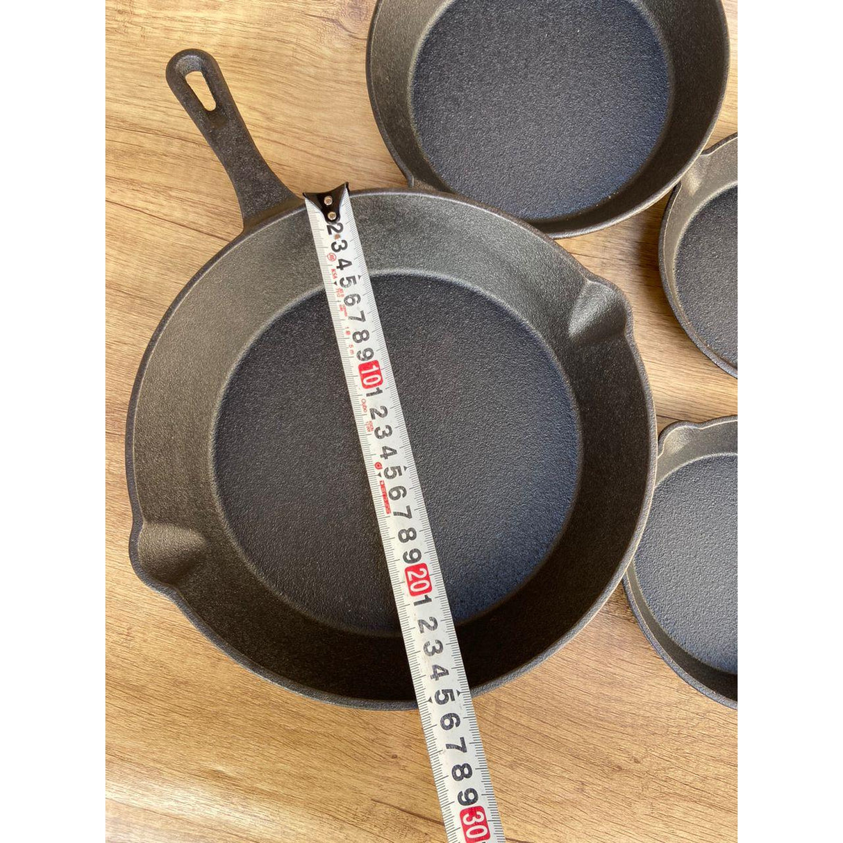 Cast Iron Frying Pan Cooking Skillet Egg and Steak Fry Pan 14cm–26cm