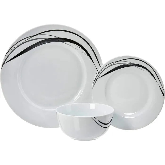 Ceramic Quality 16 Pcs Classique Dinner Set | Midnight | Perfect For Hosting Dinner Parties, Special Celebrations, & Enhancing Everyday Dining Experience