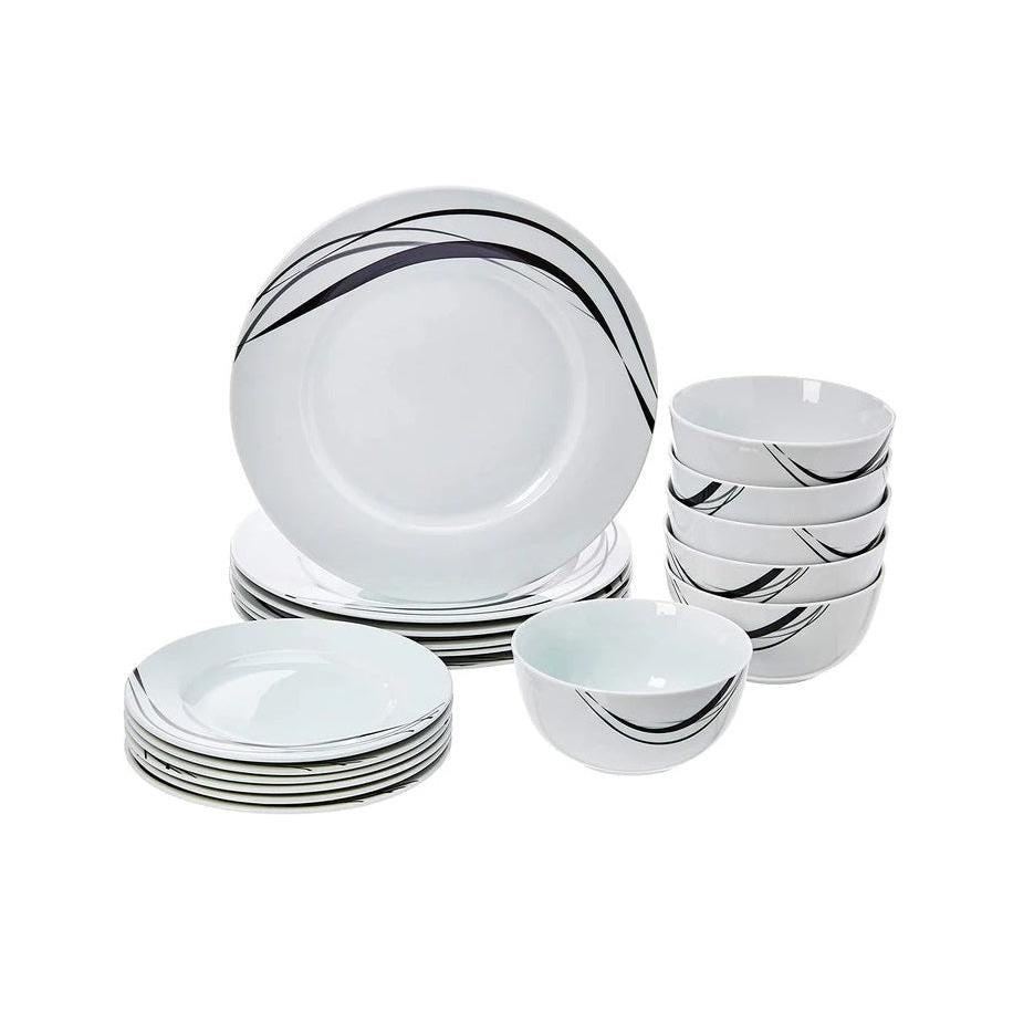 Ceramic Quality 16 Pcs Classique Dinner Set | Midnight | Perfect For Hosting Dinner Parties, Special Celebrations, & Enhancing Everyday Dining Experience