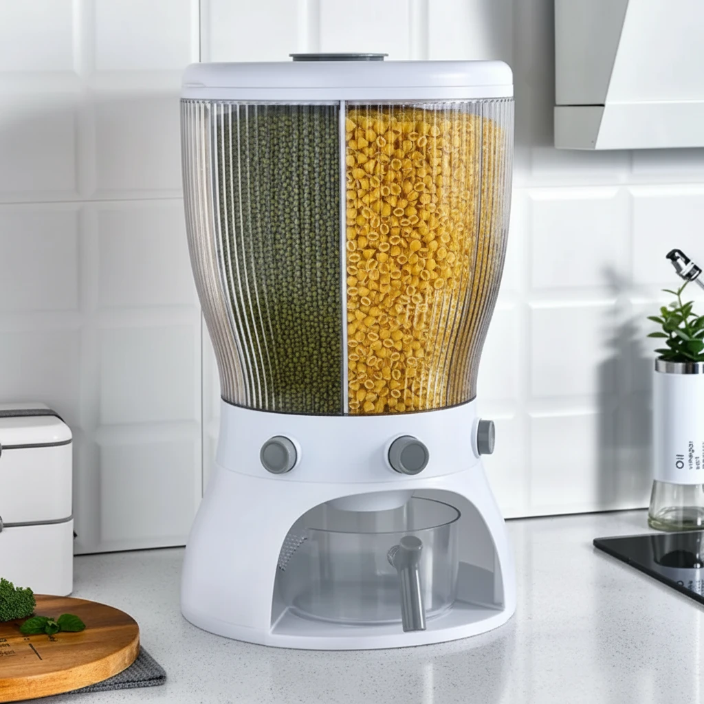 Cereal Dispenser Dry Food Storage Container with Portion Control Cereal dispenser Food Storage Containers