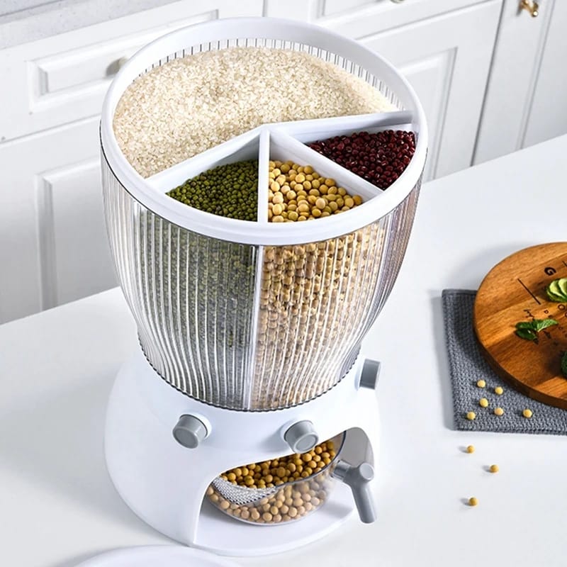 Cereal Dispenser Dry Food Storage Container with Portion Control