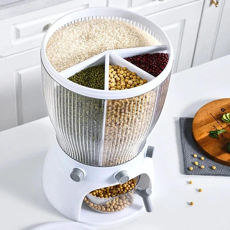 Cereal Dispenser Dry Food Storage Container with Portion Control Cereal dispenser Food Storage Containers