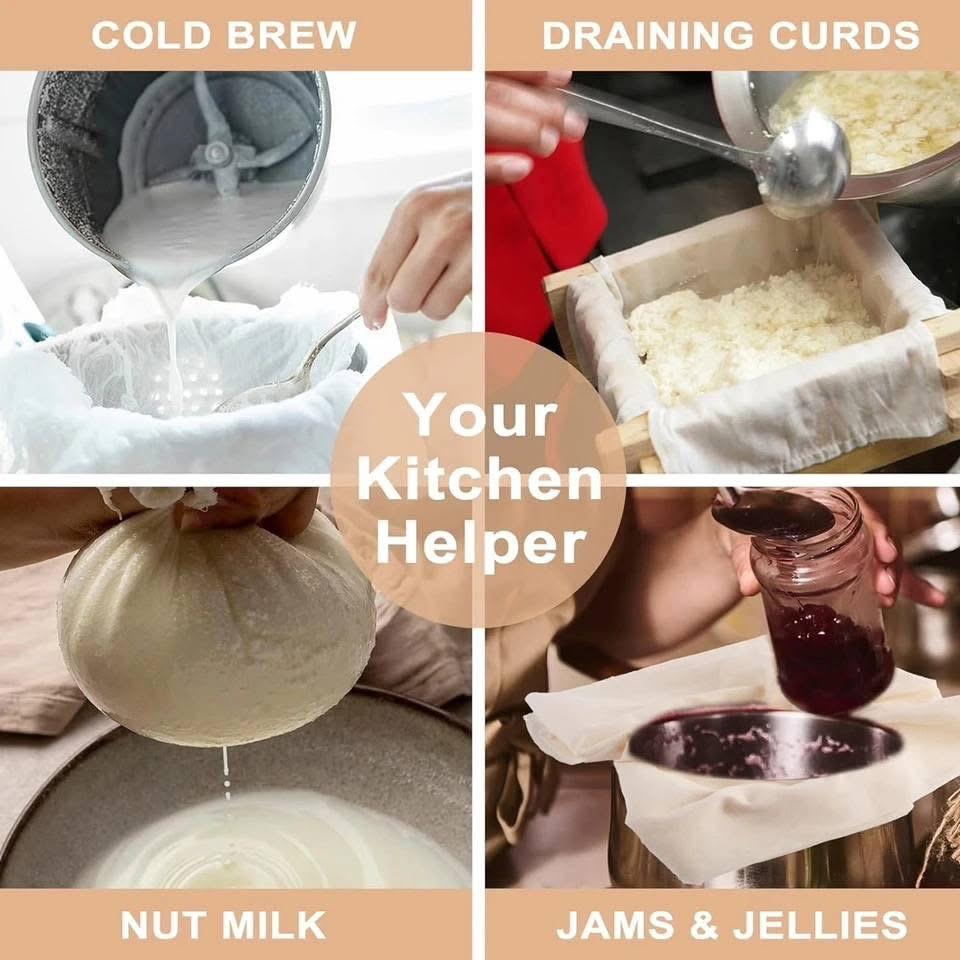 Cheese Cloth 45x60cm Multipurpose Fine Mesh Fabric