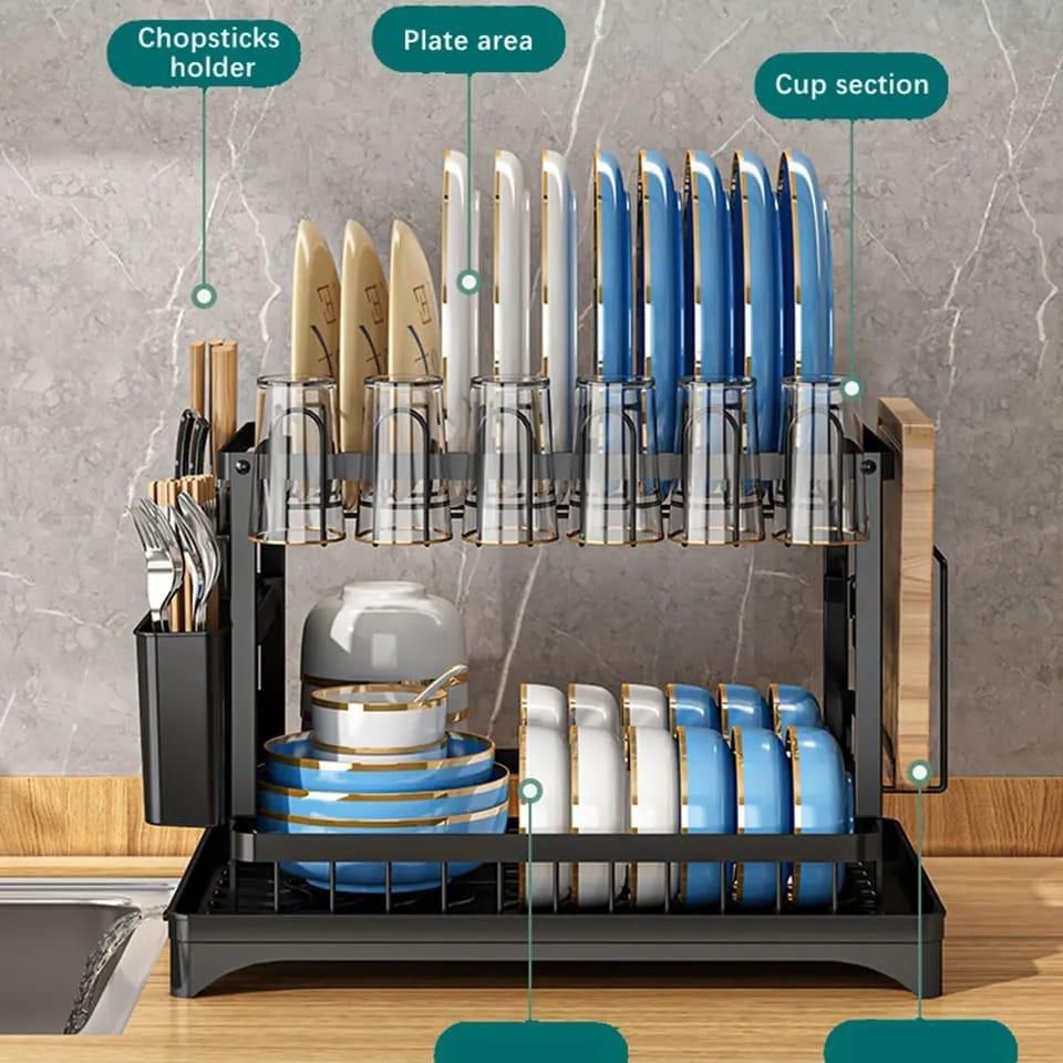 Classy High Quality 2 Tier Dish Rack