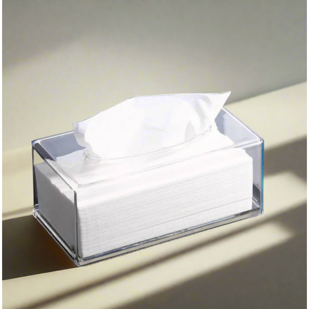 Clear Acrylic Serviette Holder Modern Napkin Dispenser Stylish & Functional