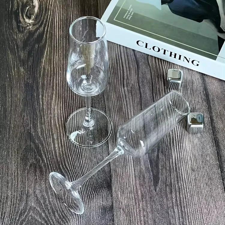 Clear Long Stem Champagne & Wine Flutes – Set of 6 (200ml) Glassware Champagne Glasses