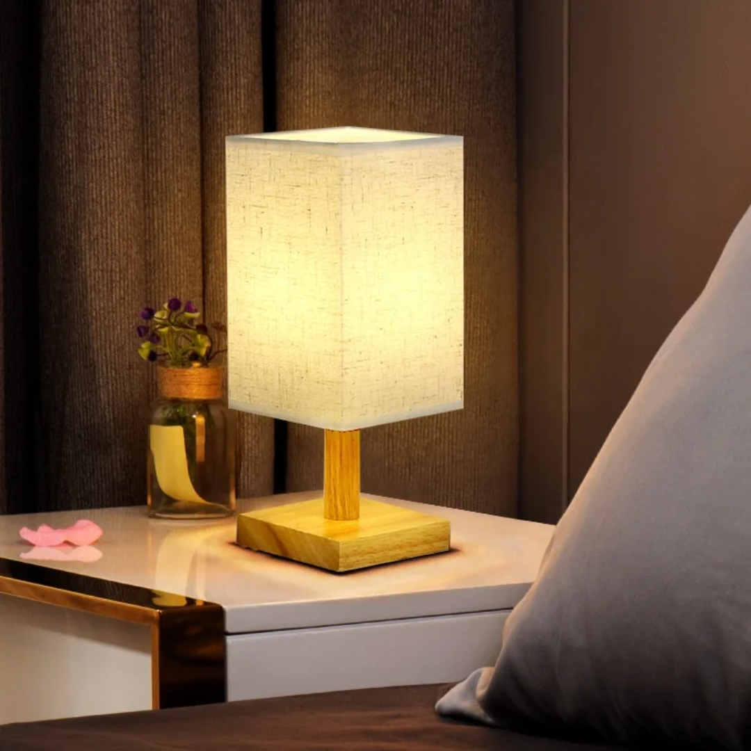 Compact Bedside Table Lamp 18×10×11cm
