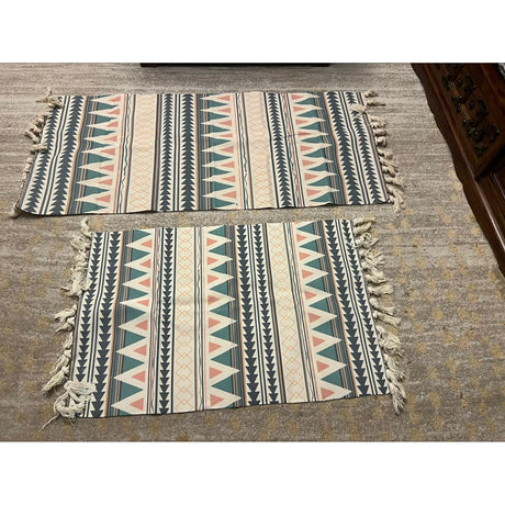 Cotton Woven Rugs Stylish & Durable Area Rugs in Multiple Sizes
