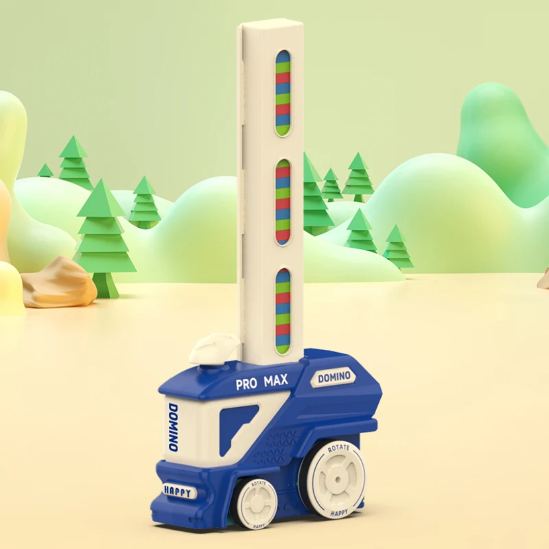 Creative Dominoes Toy Train Set – Educational DIY Domino Block Game for Kids