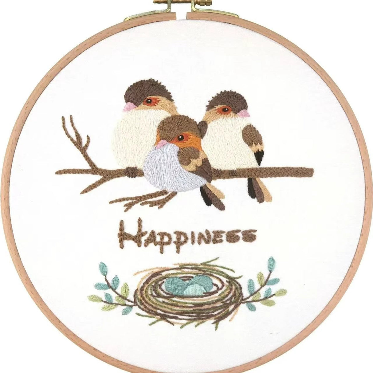 Cross Stitch Kit with Bamboo Embroidery Pavilion Hoop 20cm with User Manual Cross stitch kit Artwork
