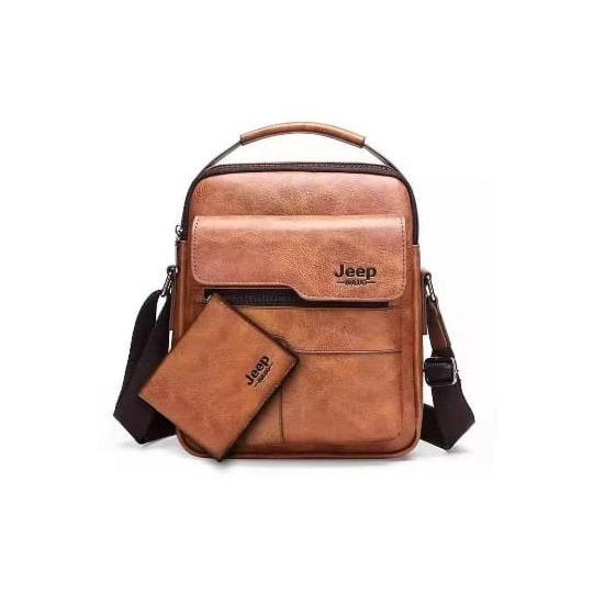 Crossbody Messenger Bags Business Casual Shoulder Bag Size 22x26 cm Black, Brown, Dark Brown