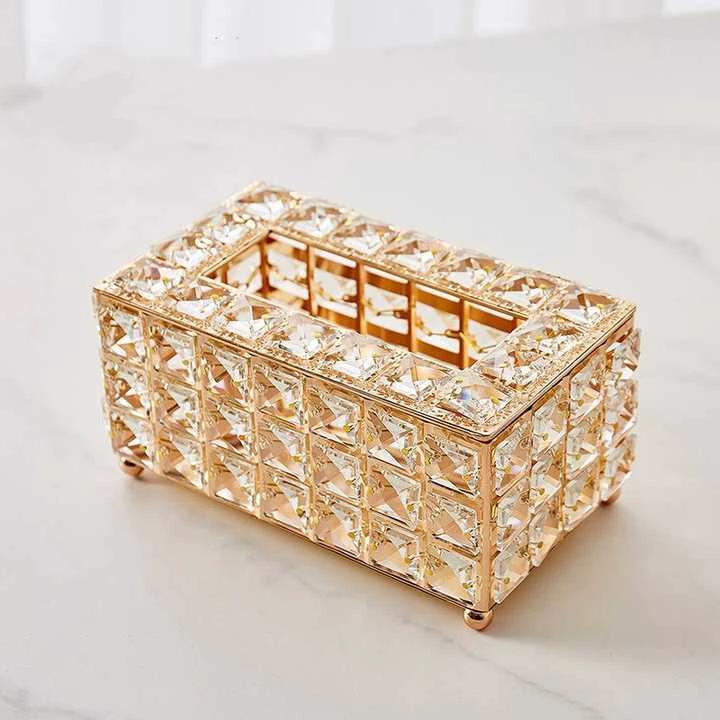 Crystal Serviette Holder with Elegant Tabletop Design Glass holders Serveware