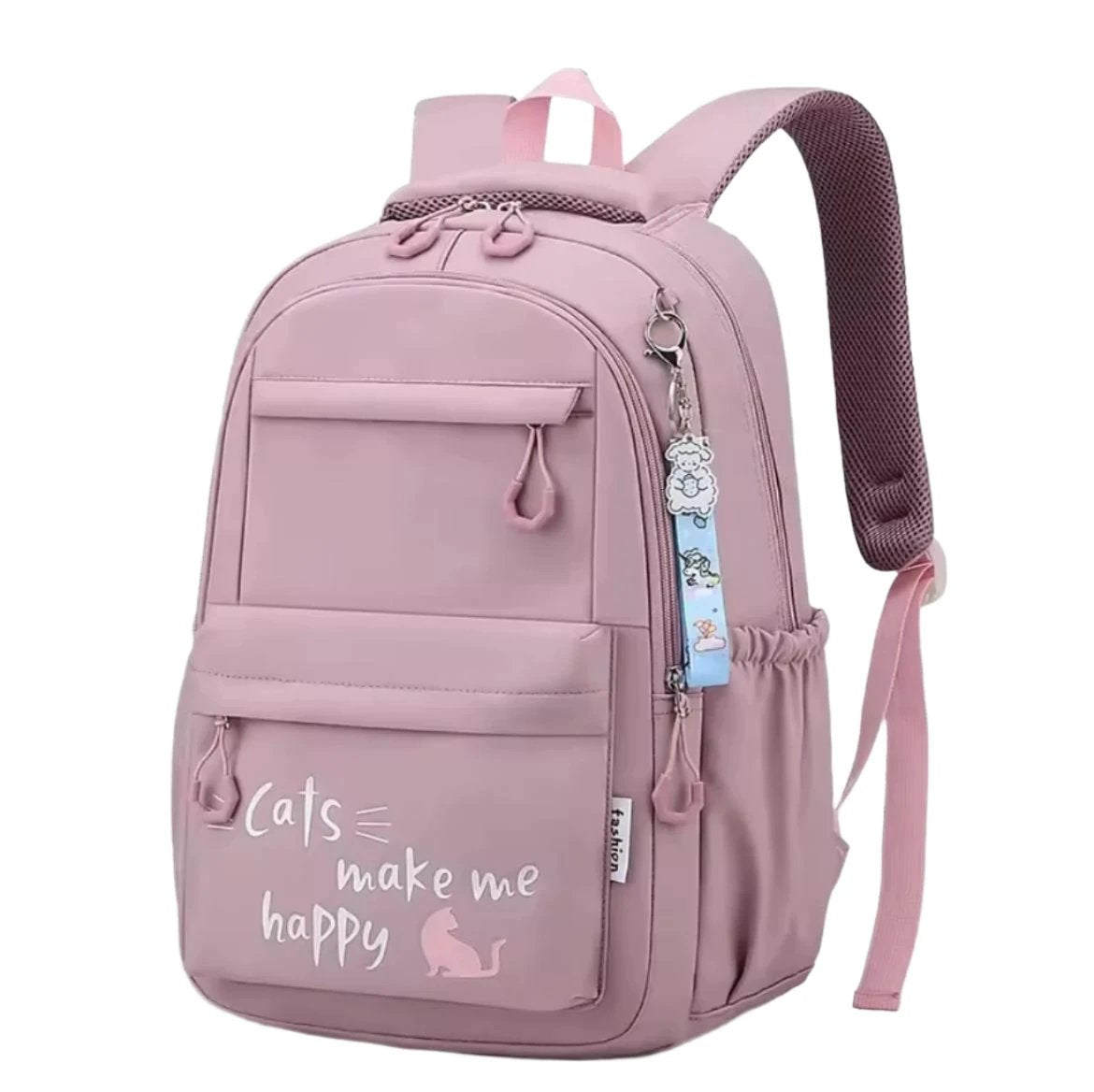 Cute Girls Backpack | Large Capacity School Bag in Black & Pink | 44cm (H) x 29cm (W) x 18cm (D) Backpacks & Bags Backpacks