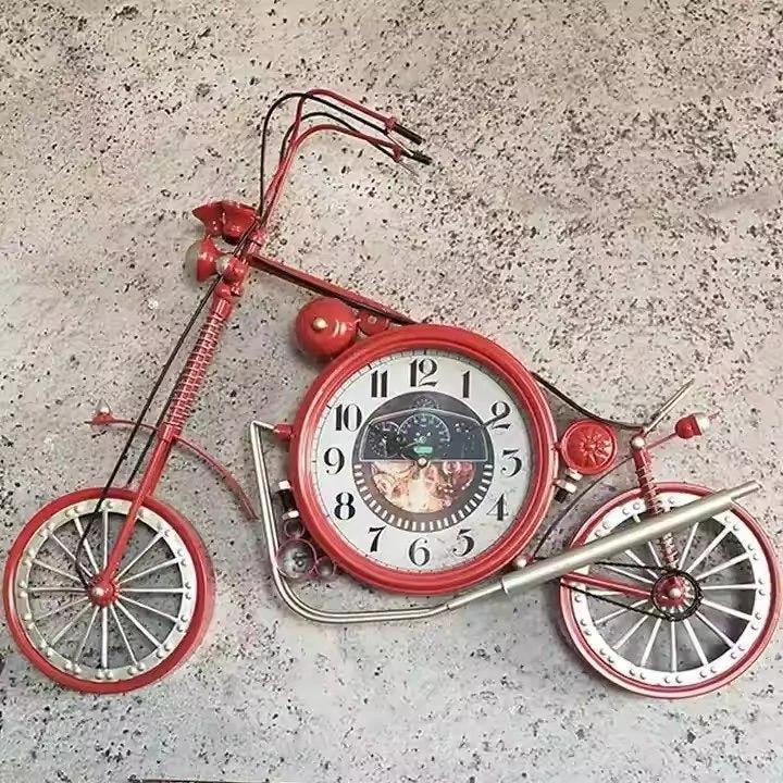 Daifa Luxury Quartz Wall Clock with Metal Frame and Still Life Decorative Pattern Decor Wall Clocks
