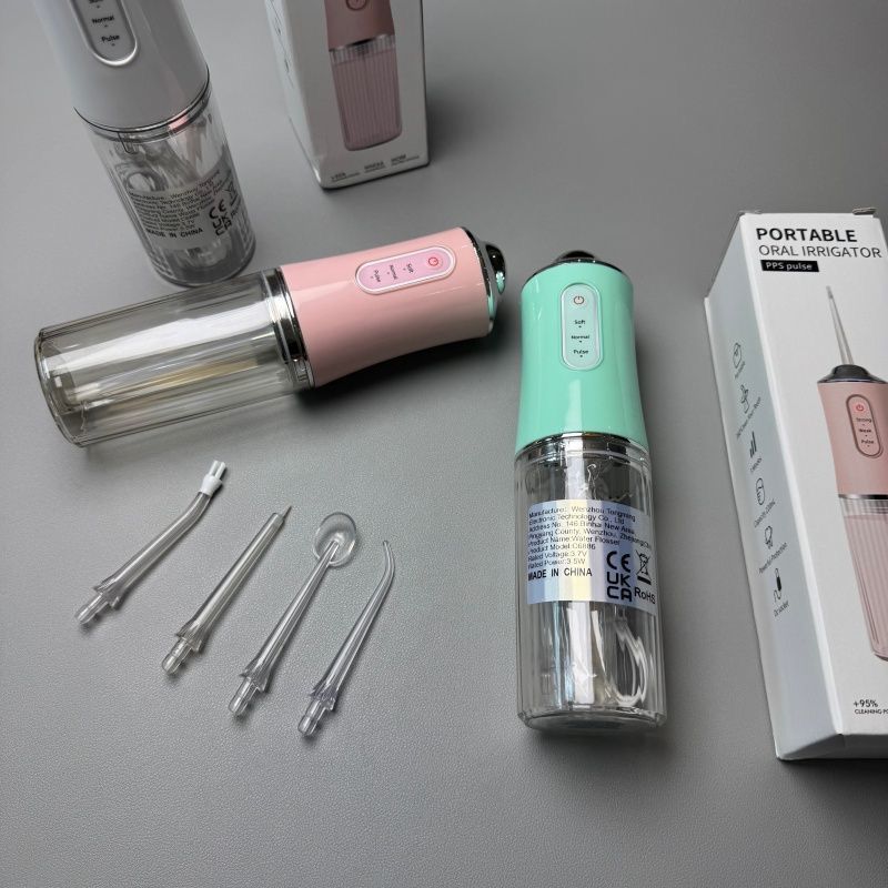 Dental Water Jet Oral Irrigator with 4 Nozzles – Teeth Cleaner & Flosser