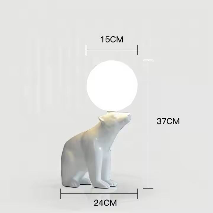 Designer Bear Lamp for Children’s Room with Soft Ambient Lighting
