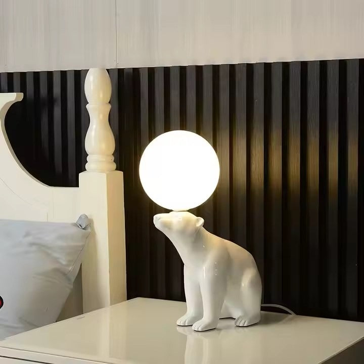 Designer Bear Lamp for Children’s Room with Soft Ambient Lighting