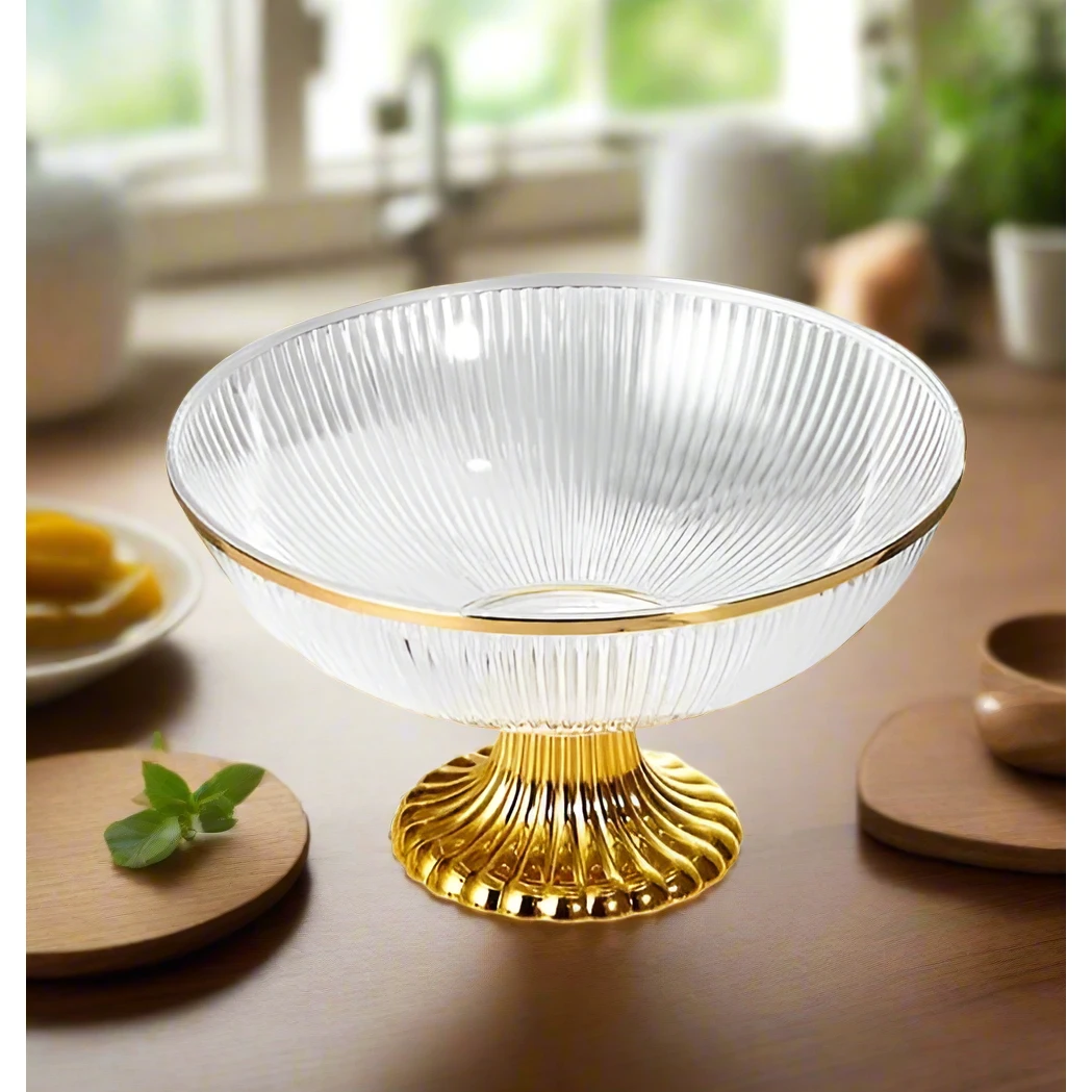 Elegant Multipurpose Fruit Bowl 9.72 Inch Salad Food Pastry Serving Bowl Serving ware Serveware