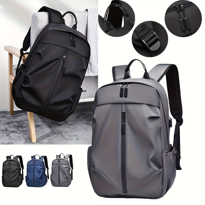 Elegant Oxford Waterproof Laptop Backpack 30x15x45cm