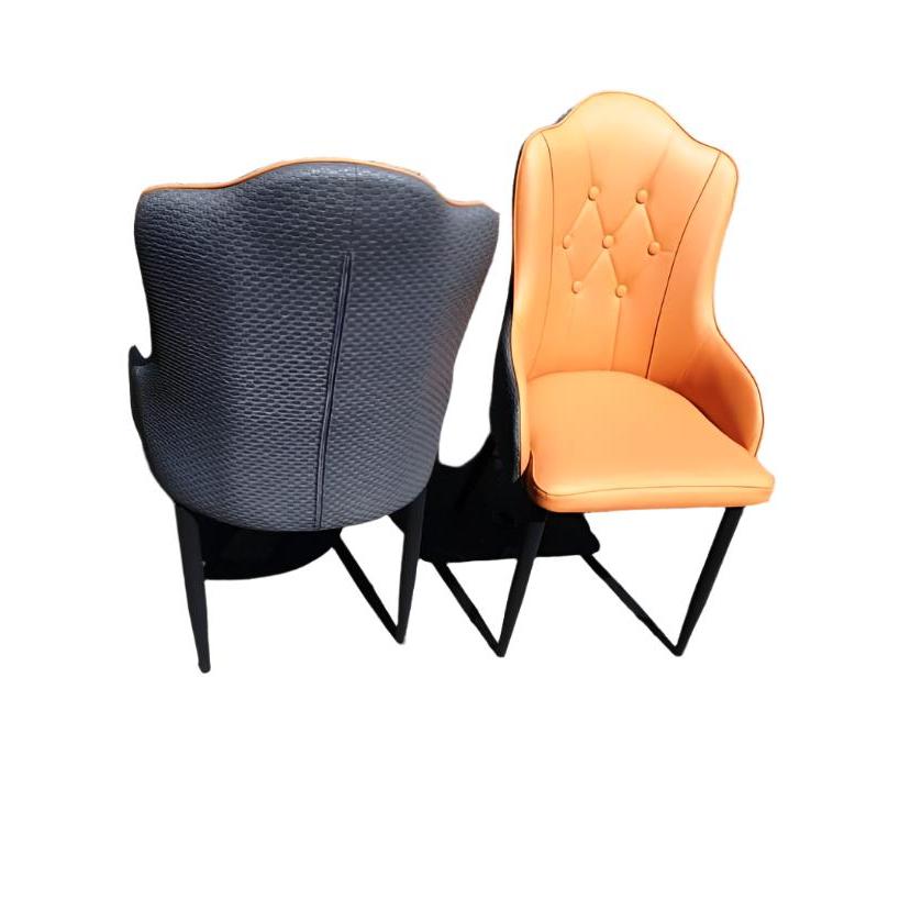 Elegant Upholstered Dining Chairs | Modern Velvet Padded Chairs with Button-Tufted Backrest | Leather Dining Chairs | Modern Dining Rooms, Living Rooms, Kitchens