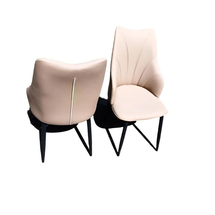 Elegant Upholstered Dining Chairs | Modern Velvet Padded Chairs with Button-Tufted Backrest | Leather Dining Chairs | Modern Dining Rooms, Living Rooms, Kitchens