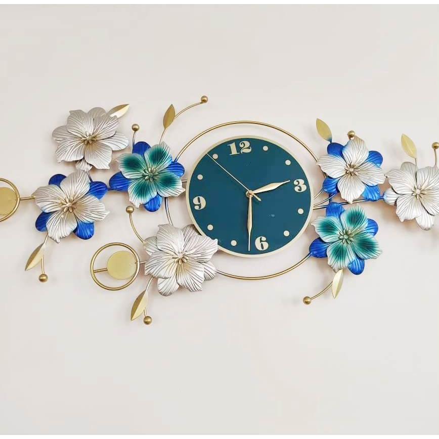 Elegant Wall Clock Decor with Gold Finish | Versatile Timekeeping and Decorative Accent| Living Room |Dining Room | Bedroom Digital Wall Clock for Office Artwork Hotel Decor Indoor