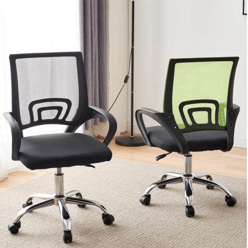 Ergonomic Fabric Mesh Office Chair | Adjustable Swivel Chair with Lumbar Support