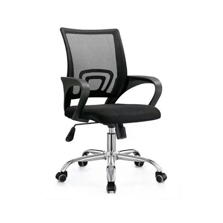 Ergonomic Fabric Mesh Office Chair | Adjustable Swivel Chair with Lumbar Support