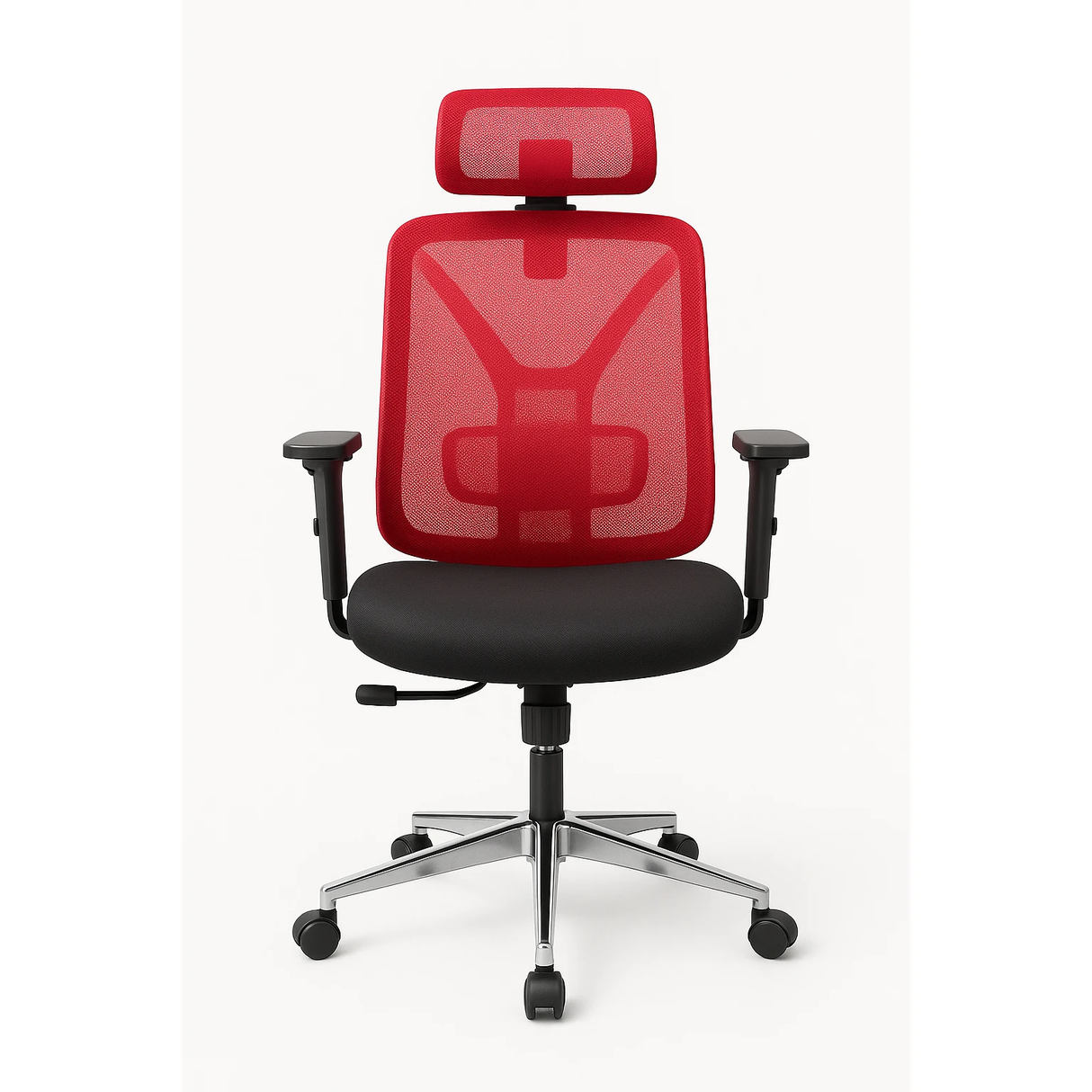 Ergonomic Mesh Office Chair Adjustable Armrests, Headrest & Lumbar Support on Chrome Base Office Chairs Office Chairs