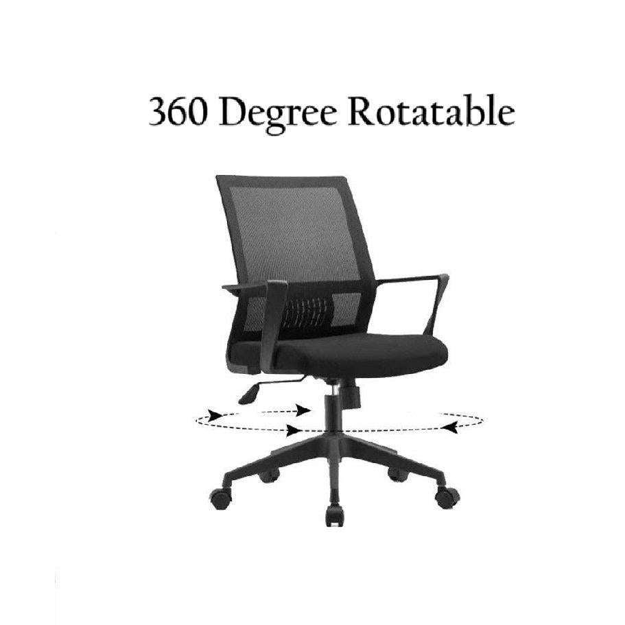 Ergonomic Mesh Office Chair | Adjustable Swivel Chair with Lumbar Support