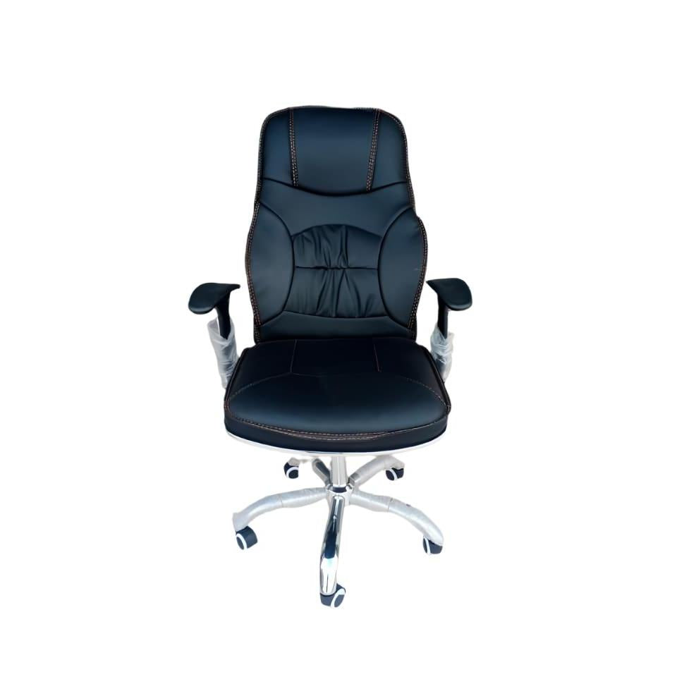 Ergonomic Office Gaming Chair | Modern Adjustable Leather Executive Boss Chair | Conference & Computer Desk Use
