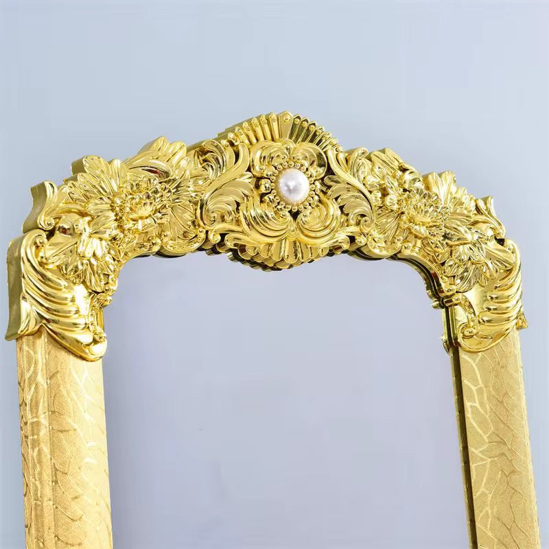 European Style Full-Length Gold Dressing Mirror – Free Standing (170x46cm)